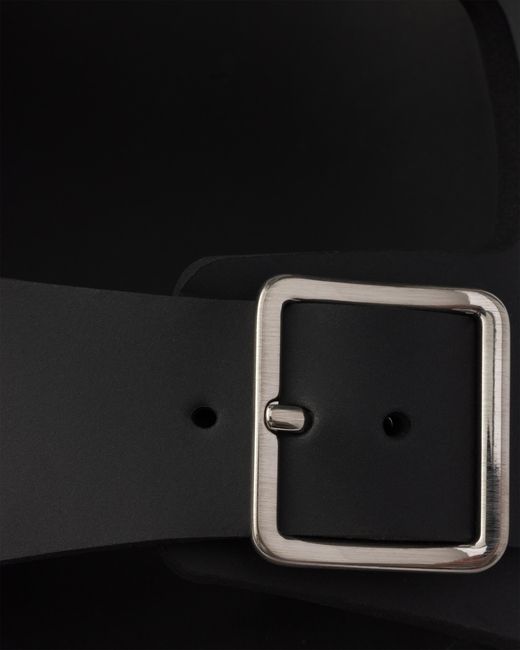 Prada Black Rubber Slides, Size 35