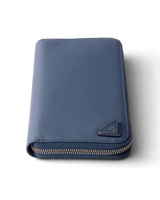 Prada Blue Saffiano Wallet for men