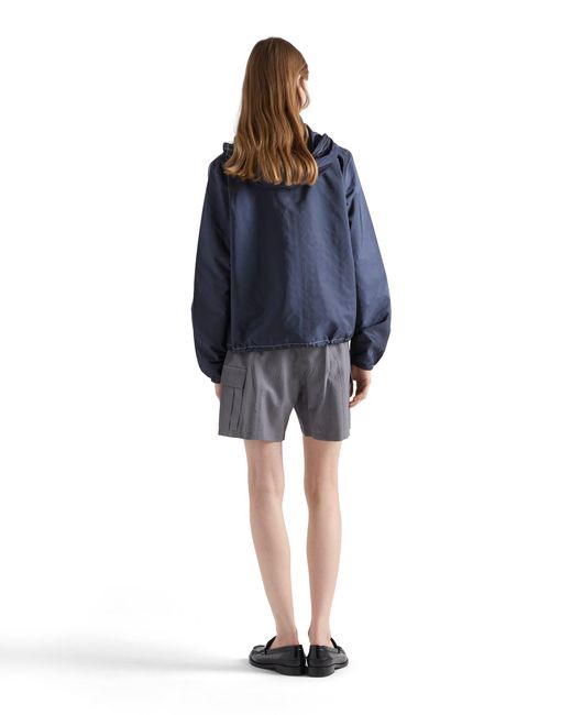 Prada Blue Lightweight Re-Nylon Blouson Jacket