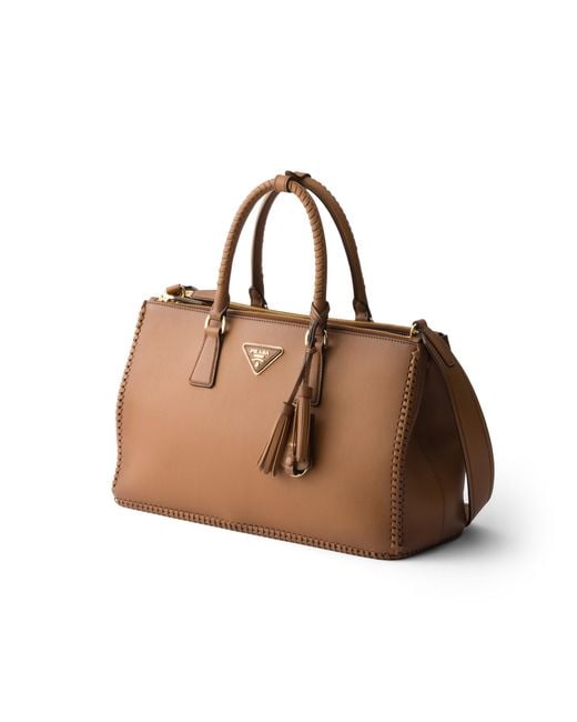 Prada Brown Galleria Large Leather Bag, Caramel