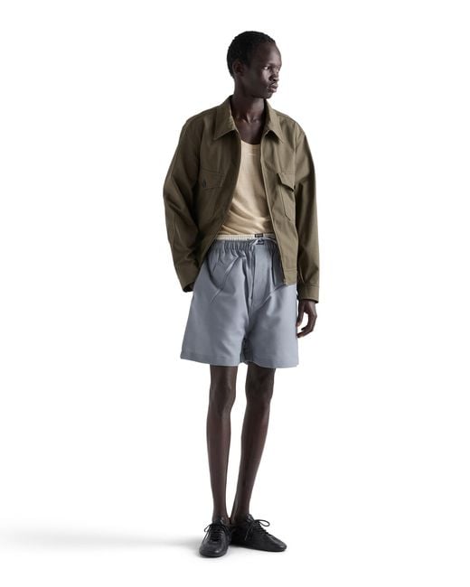 Prada Gray Mohair Wool Bermudas for men