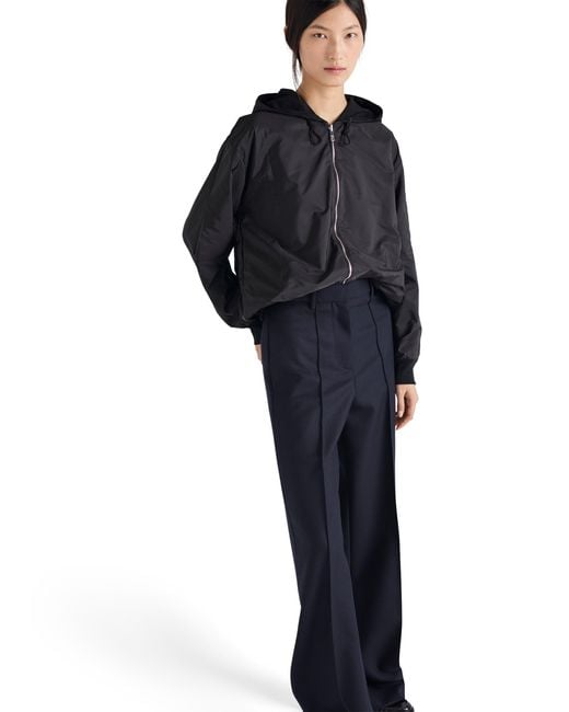 Prada Black Reversible Jersey Hoodie