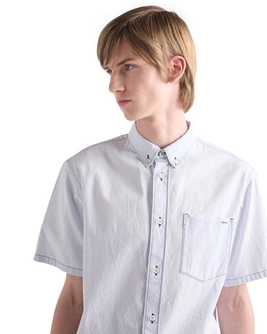 Prada White Chambray Shirt for men
