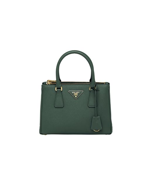 Prada Green Small Galleria Saffiano Leather Bag