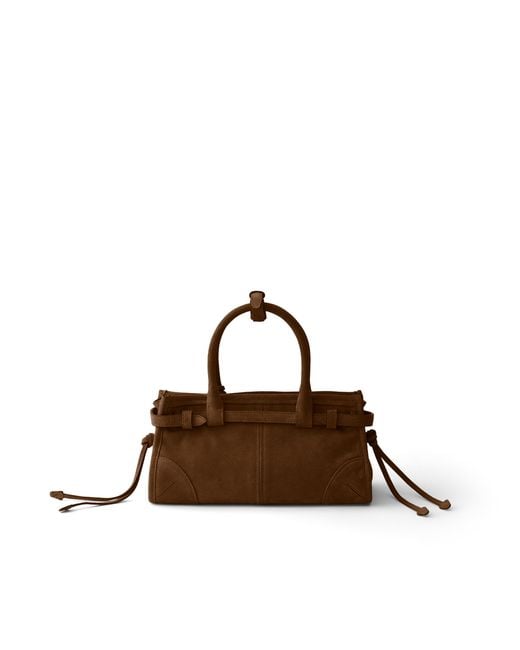 Prada Brown Bonnie Suede Mini Handbag