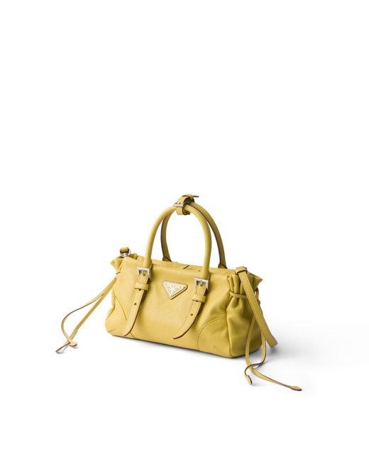 Prada Metallic Bonnie Small Leather Bag