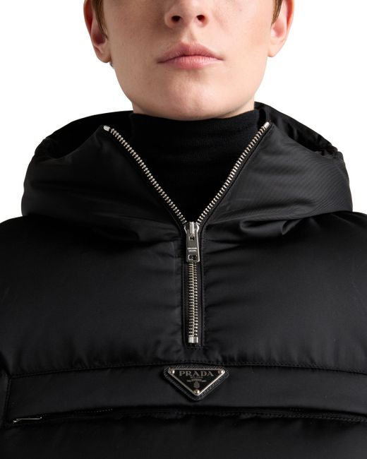 Chaqueta De Plumón Corta En Re-Nylon, Mujer, Talla Prada de color Black