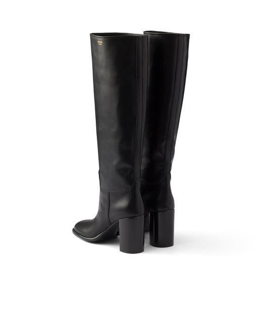 Prada Black Leather Boots