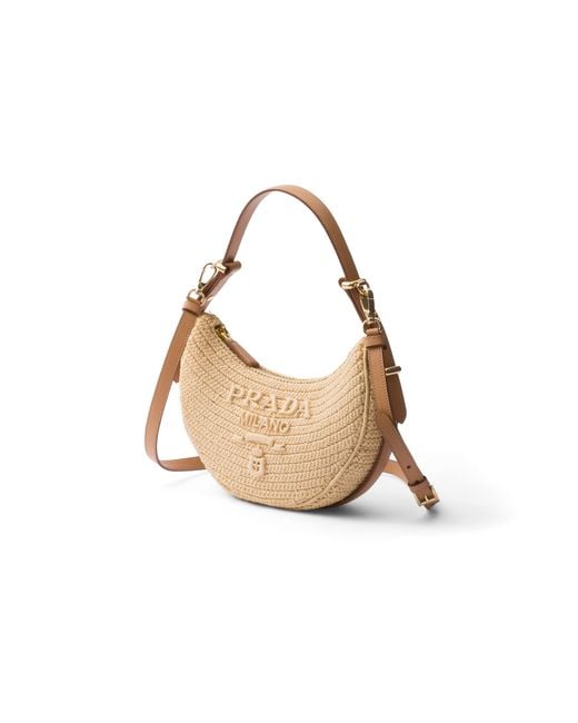 Borsa A Spalla Arqué di Prada in White