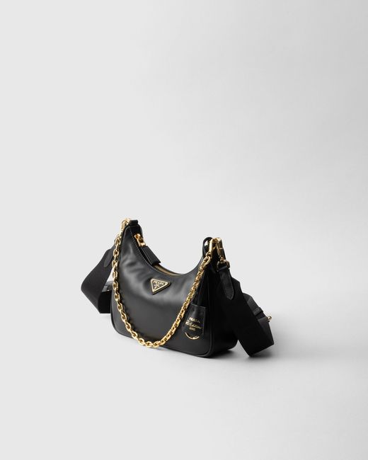 Prada Black Re-Edition 2005 Leather Bag