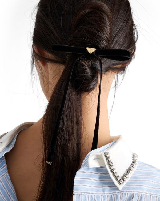 Fermaglio Per Capelli di Prada in Black