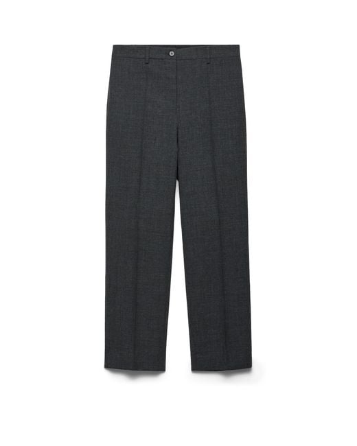 Prada Gray Rush Stitch Pants