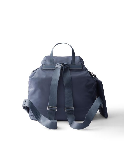 Prada Blue Medium Re-Nylon Backpack, Aviation