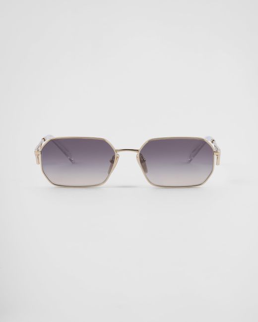 Prada Sunglasses With Triangle Logo | Lyst