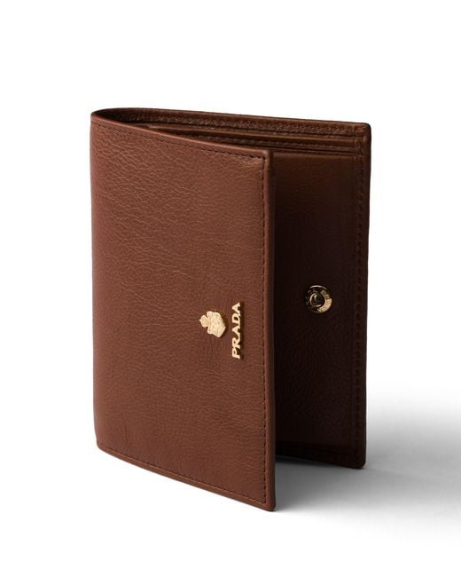 Prada Brown Small Leather Wallet