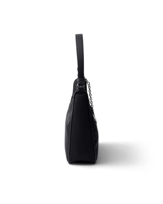 Prada Black Re-Edition 2005 Re-Nylon And Saffiano Mini Bag