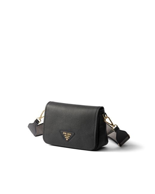 Prada Black Leather Shoulder Bag