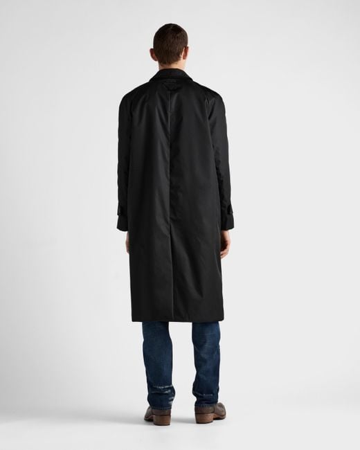 Prada Mantel Aus Re-Nylon in Black für Herren