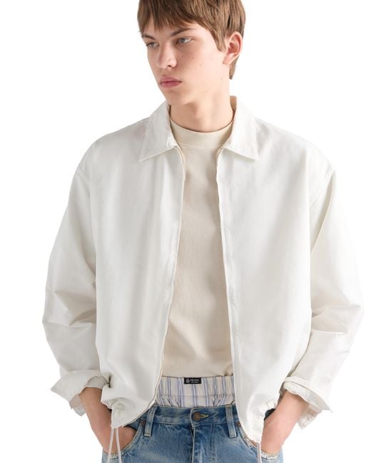 Prada White Cotton Shirt for men