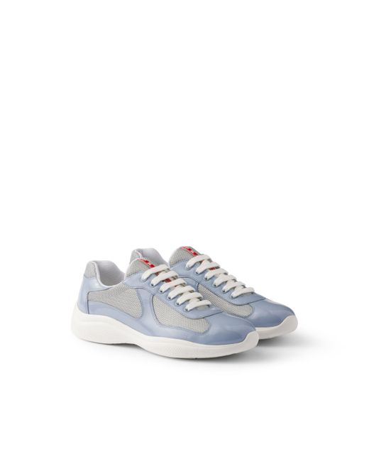 Zapatillas America's Cup De Charol Y Tejido Técnico, Hombre, Talla 5 Prada de hombre de color White