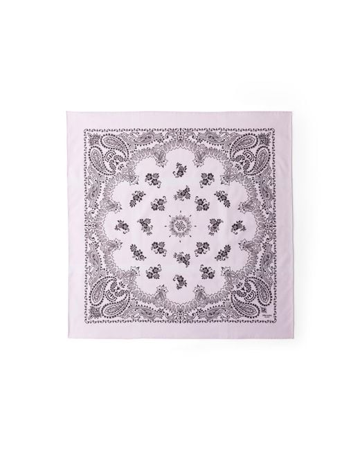 Prada Pink Printed Batiste Scarf for men