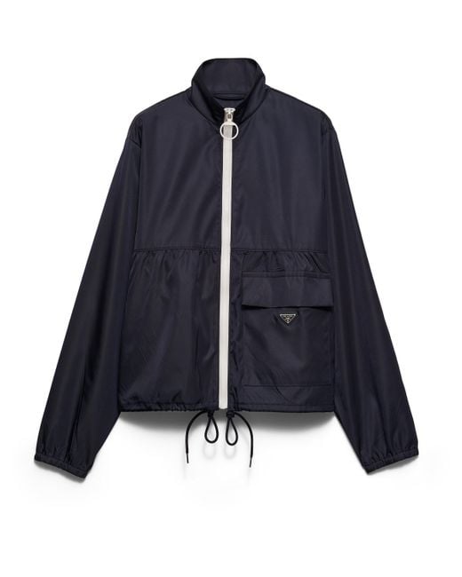 Prada Blue Re-Nylon Blouson Jacket