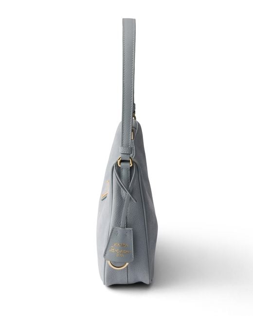 Prada Gray Re-Edition 2005 Nubuck And Saffiano Leather Mini-Bag