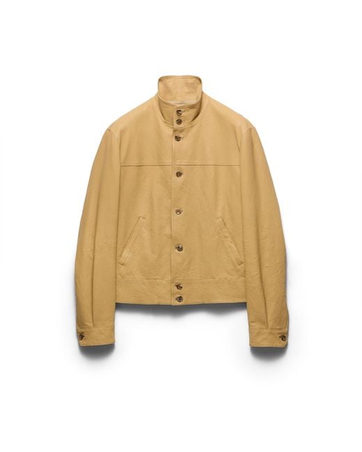 Prada Natural Nappa Leather Jacket for men