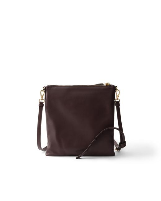 Prada White Nappa Leather Mini Shoulder Bag