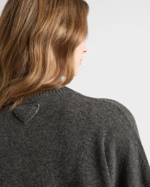 Prada Gray Cashmere Cardigan