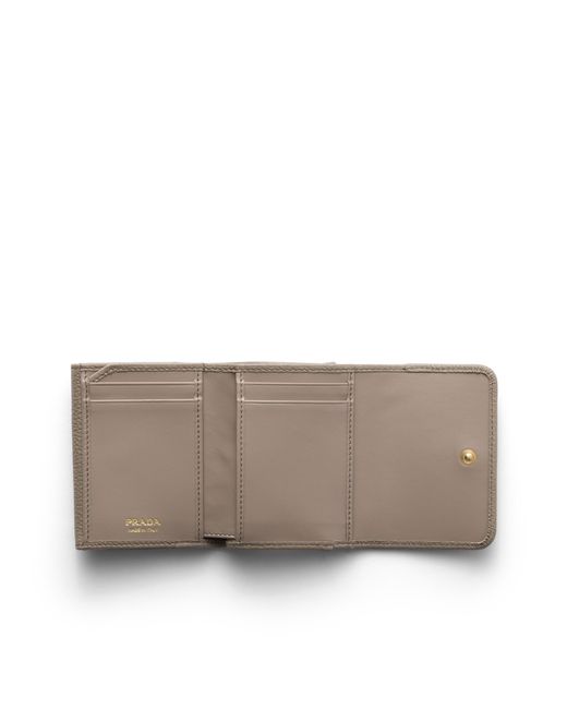 Prada White Small Leather Wallet