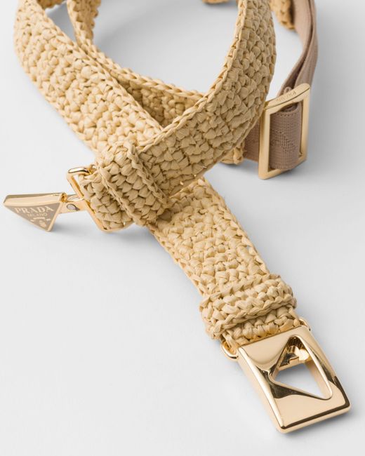 Prada White Crochet Belt