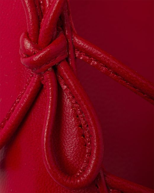 Prada Red Open-Side Leather Pumps