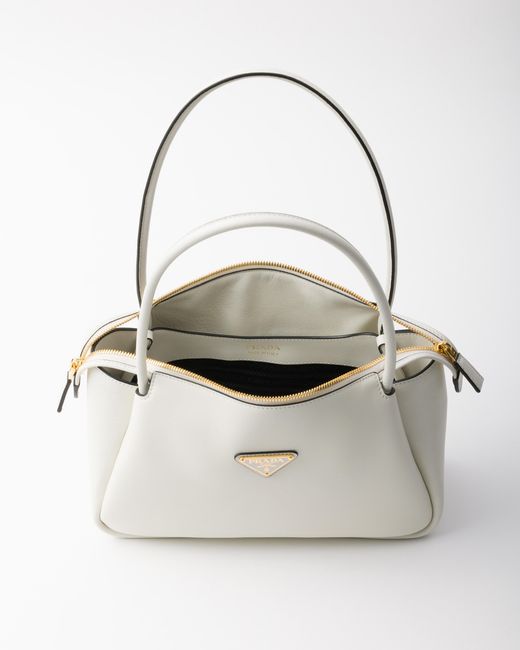 Prada White Medium Leather Handbag