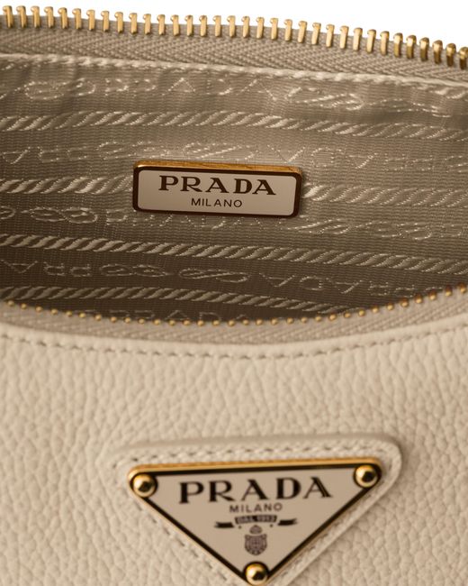 Prada White Re-Edition 2005 Nubuck And Saffiano Leather Mini-Bag