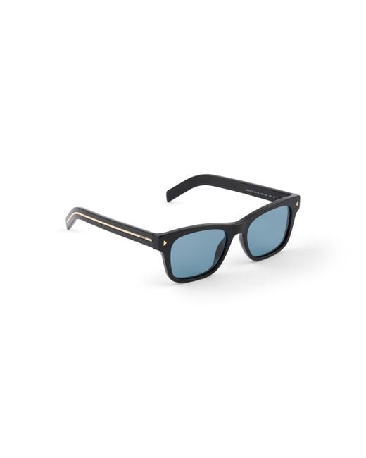 Prada Blue Sunglasses With The Iconic Metal Plaque for men