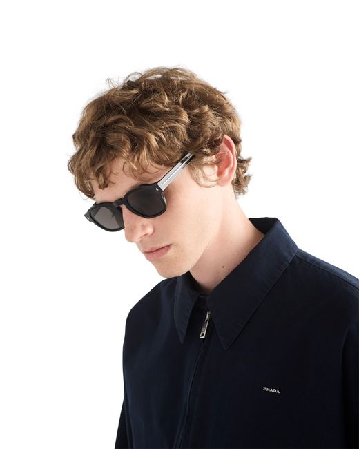 Prada Multicolor Sunglasses With The Iconic Metal Plaque for men