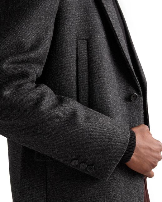 Prada Black Single-Breasted Wool Jacket, Slate for men