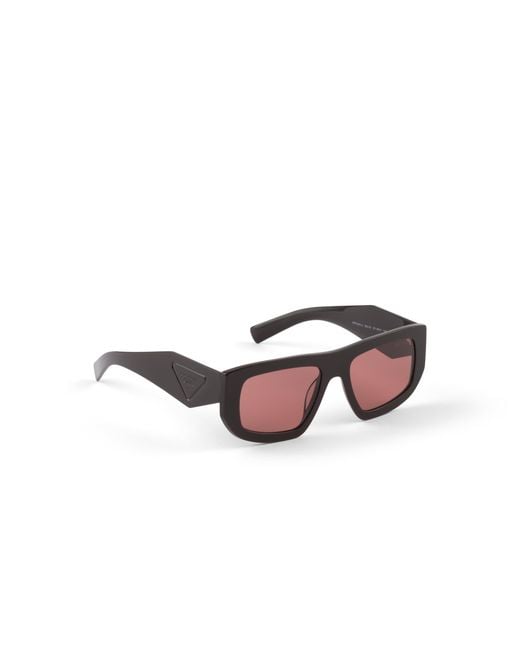Prada Pink Sunglasses With Triangle Logo