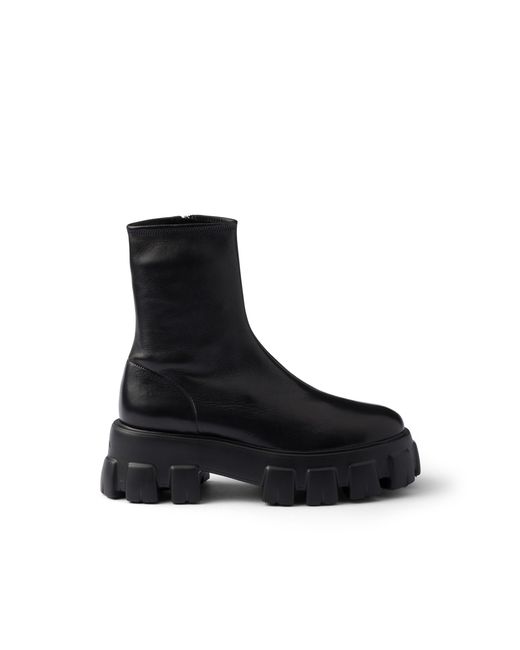 Stivaletti Monolith di Prada in Black