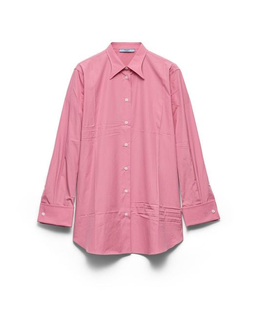 Prada Pink Poplin Shirt