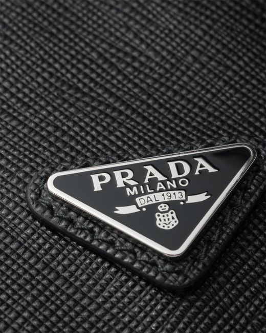 Prada Black Saffiano Leather Card Holder