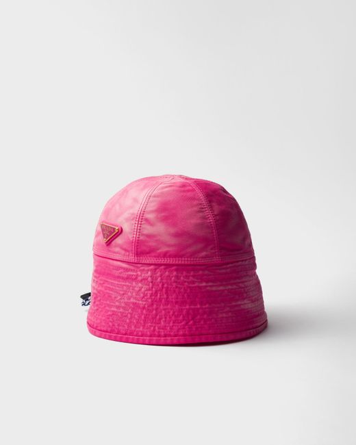 Chapeau En Coton Prada en coloris Pink