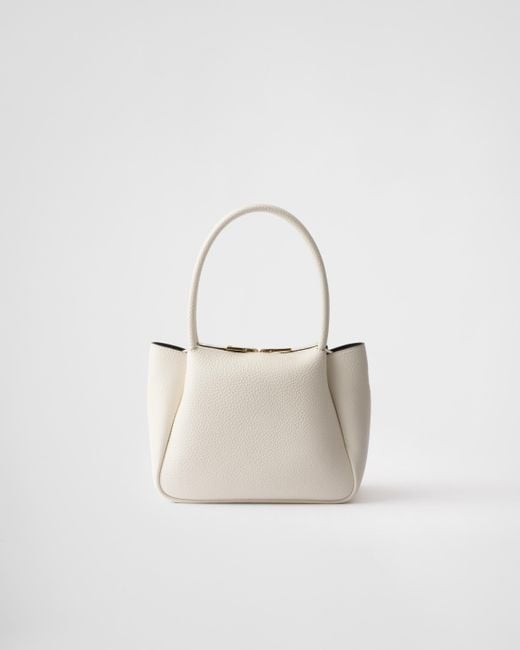 Borsa Small di Prada in White