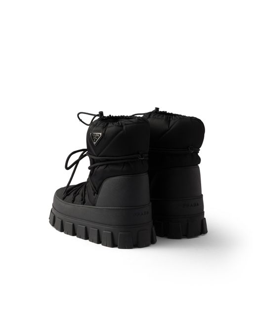 Stivali Dopo Sci di Prada in Black da Uomo
