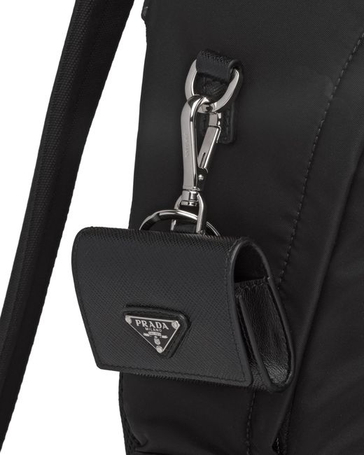 Prada White Saffiano Leather Headphone Case for men