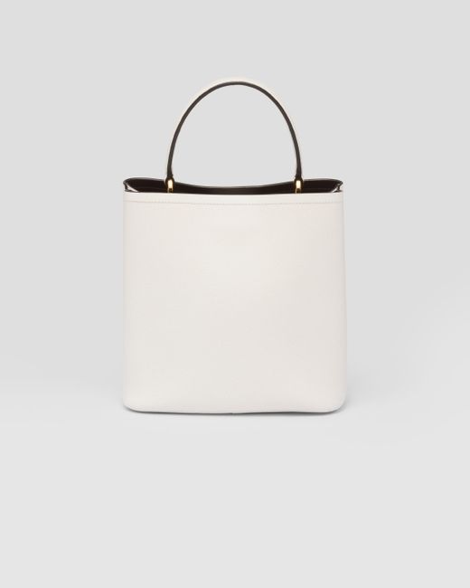 Prada Natural Medium Saffiano Leather Panier Bag