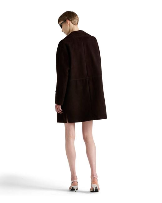Prada Brown Suede Coat