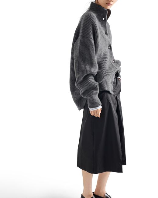 Prada Black Flared Re-Nylon Skirt