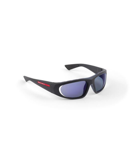 Prada Blue Linea Rossa Active Sunglasses for men